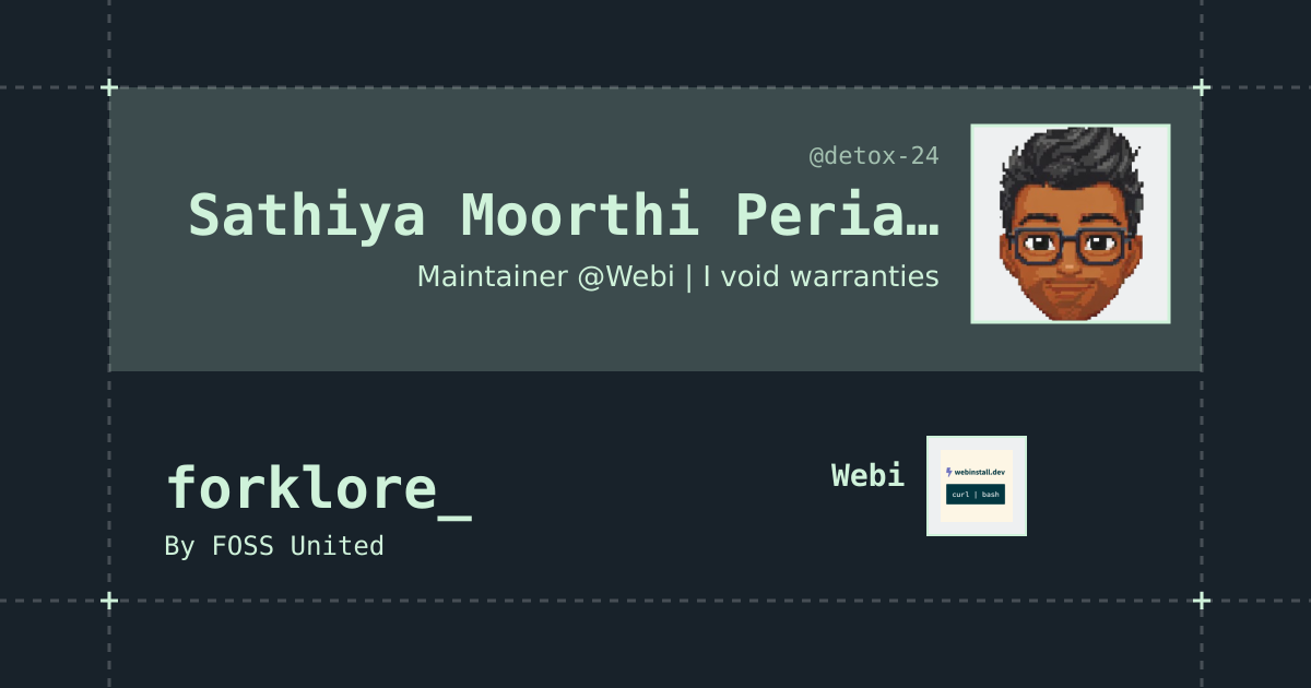 Sathiya Moorthi Periasamy Thuran | Forklore